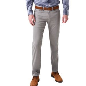 Peter Millar Crown Vintage Canvas Pants in Gray Sz 35